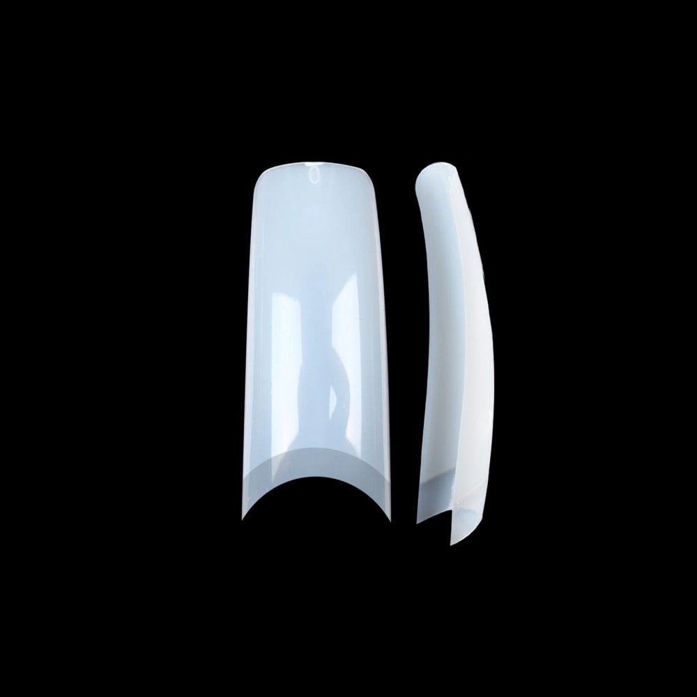 Natural Ultra Professional C-Curve Square Nail Tips Refill Bag (With Well)