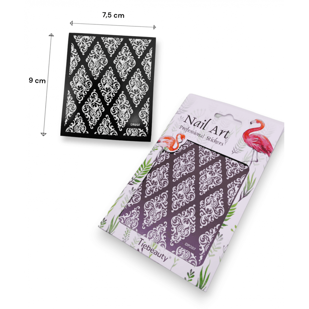 Pattern Nail Art Sticker 3D - #16