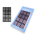 Stencil Hollow Sticker - Maple Leaf & Rose
