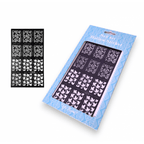 Stencil Hollow Sticker - Maple Leaf & Rose