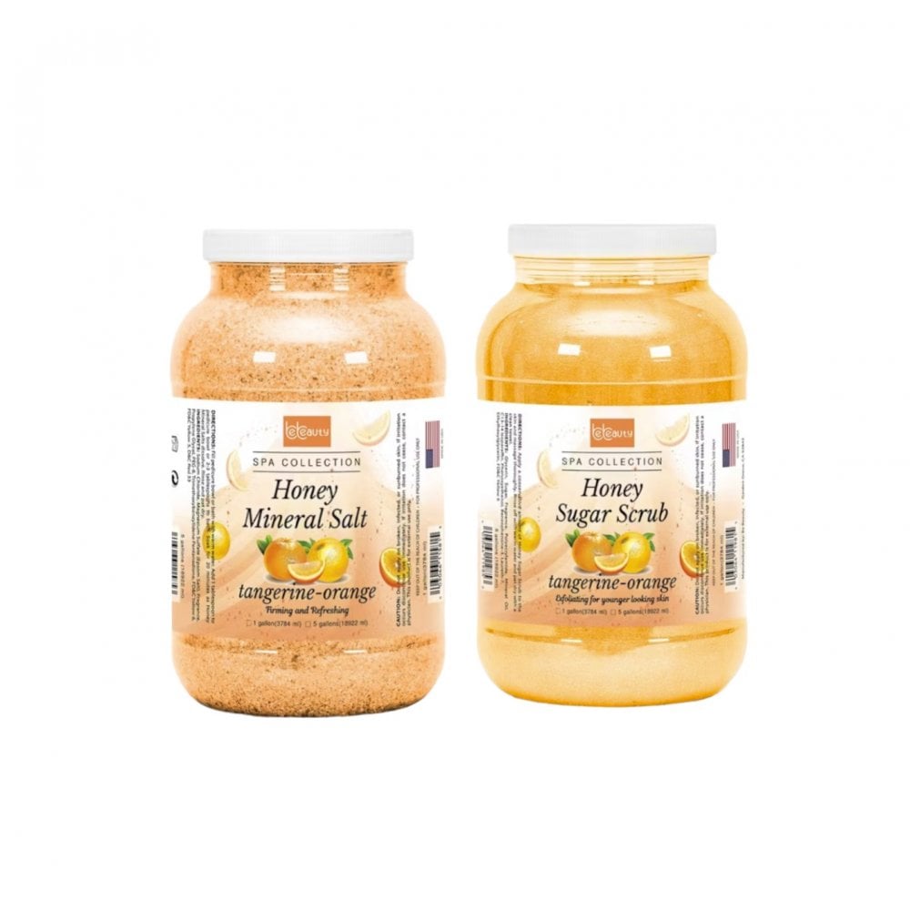 BE BEAUTY Pedicure Salt & Scrubs - Tangerine Orange