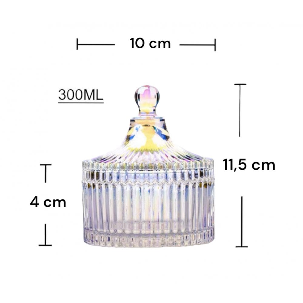XL Rainbow Ribbed Round Dappen Dish