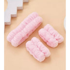 Spa Headband and Wristband Set for Face Washing
