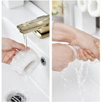 Spa Headband and Wristband Set for Face Washing