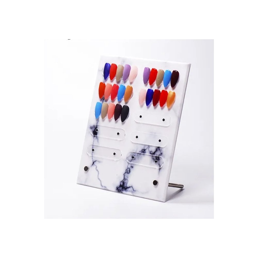 Marble Magnetic Nail Art Display Board 10slots