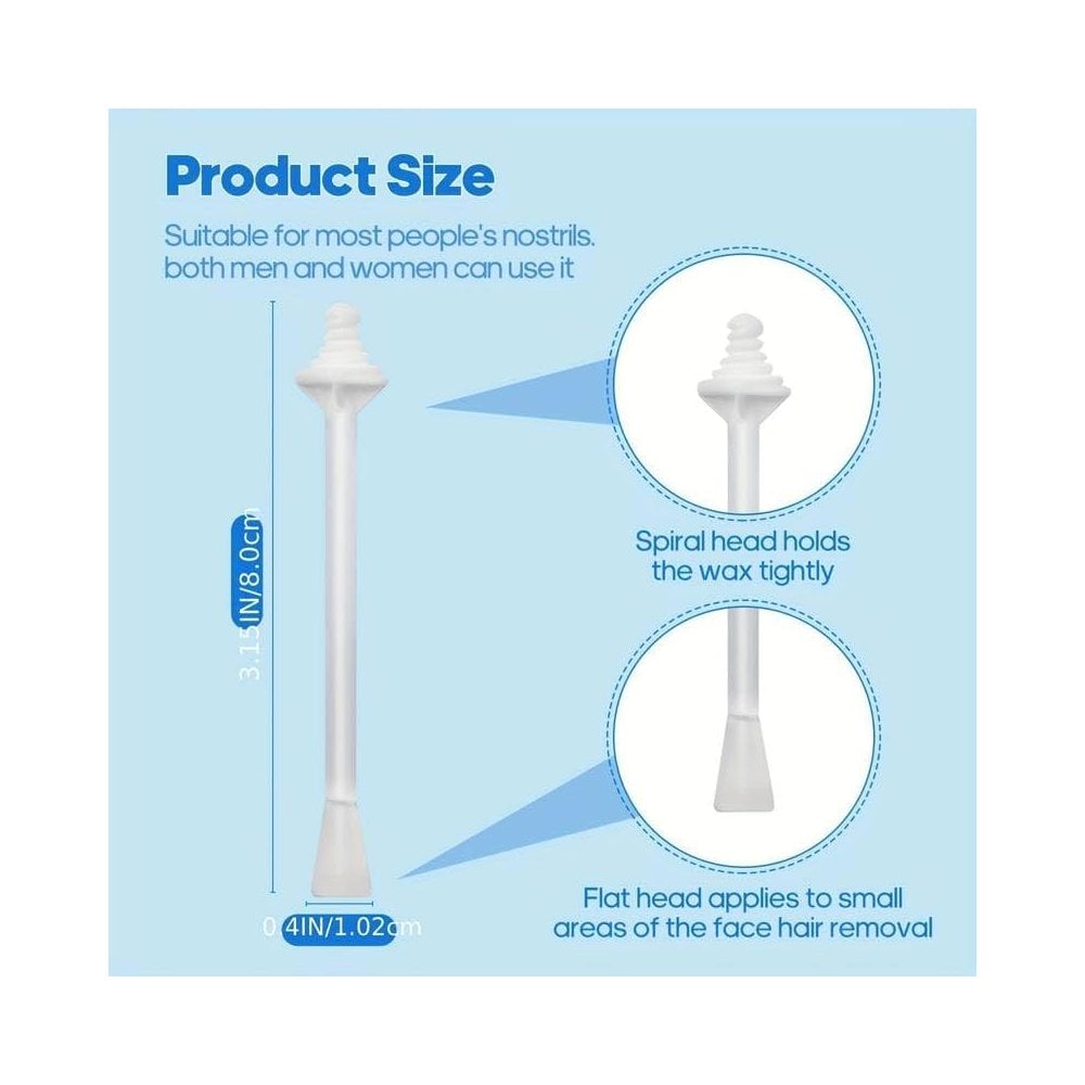 Dual-End Nasal Wax Spatulas - 20pcs