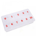 Empty Nail Tip Box 0-10 Frosted