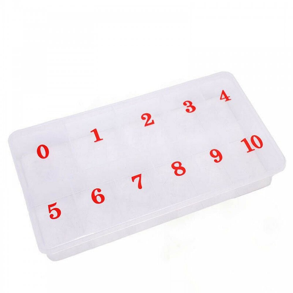 Empty Nail Tip Box 0-10 Frosted