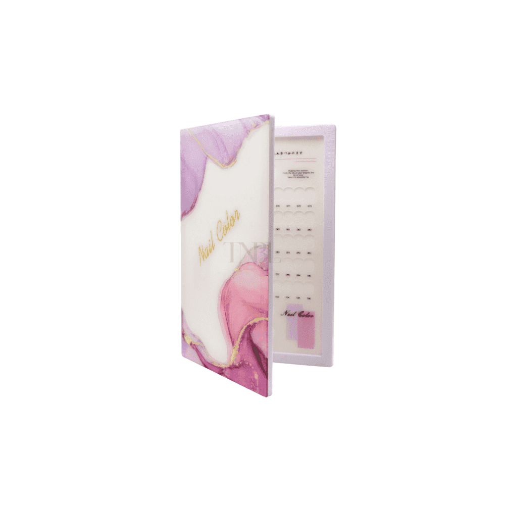 Nail Colour Acrylic Square Display Book - 120 slots & Tips