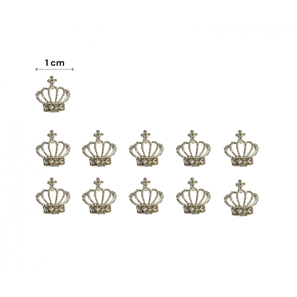 Nail Art Charm - #5 Crown (10pcs)