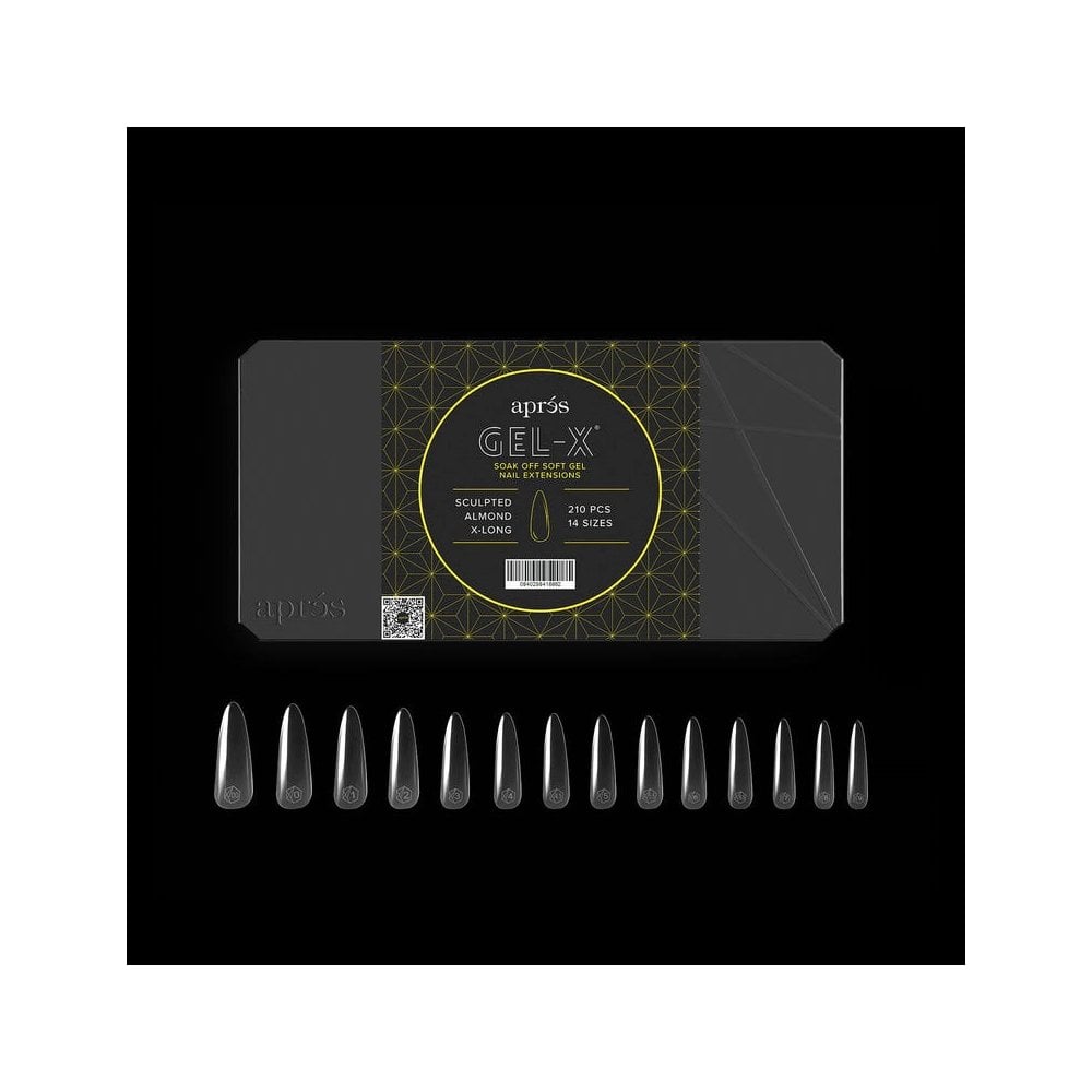 APRES Gel-X® Sculpted Almond X-Long Box of Tips - Mini (210pcs)