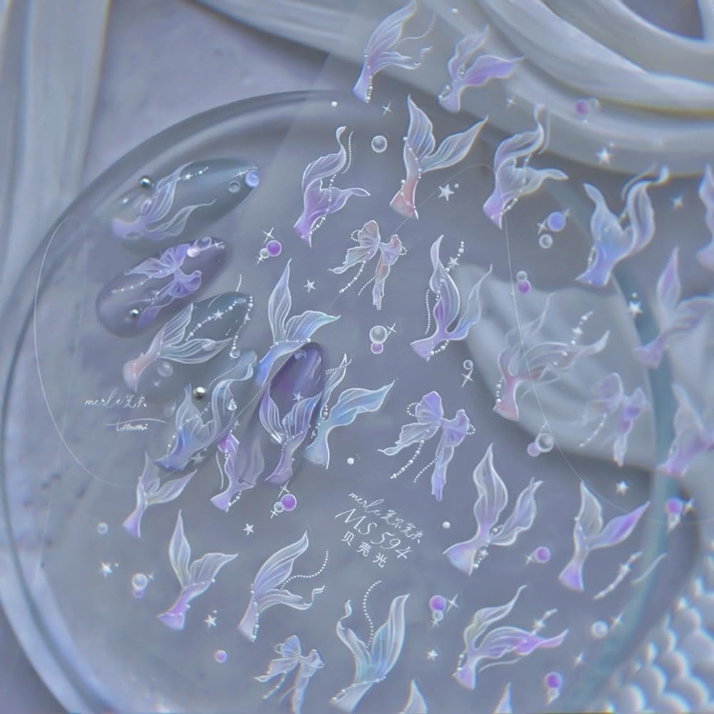 5D Mermaid Pearl Effect Sticker