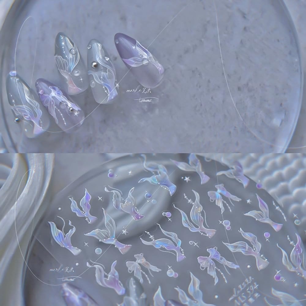 5D Mermaid Pearl Effect Sticker