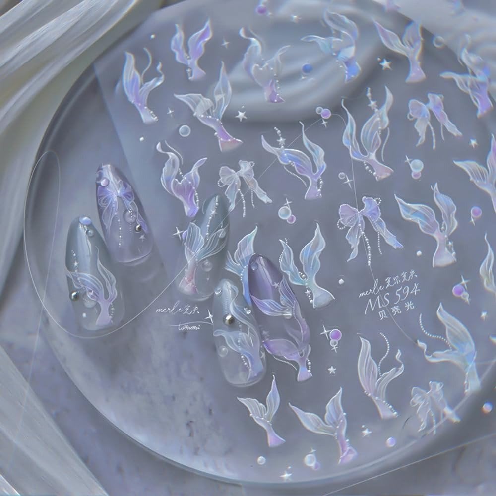 5D Mermaid Pearl Effect Sticker