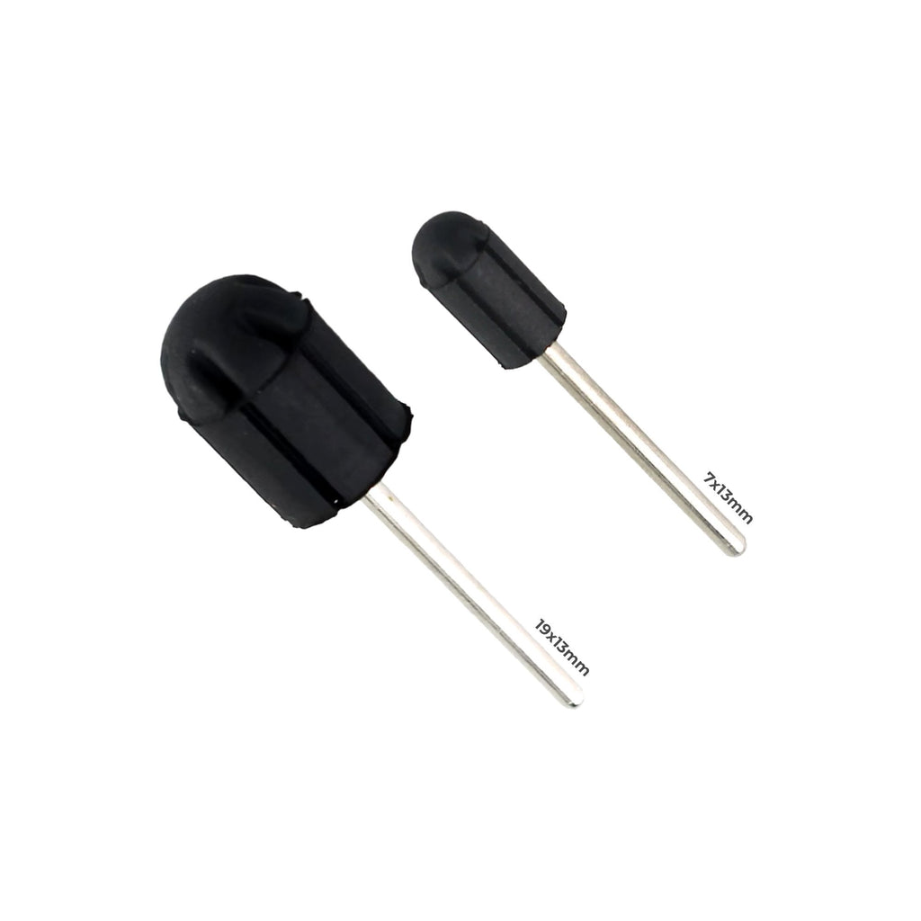 TNBL Pedicure Sanding Caps / Rubber Mandrel Black Round