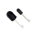TNBL Pedicure Sanding Caps / Rubber Mandrel Black Round