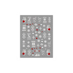 5D Christmas Nail Art Stickers - M-1417