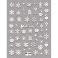 5D Christmas Nail Art Stickers - M-1450