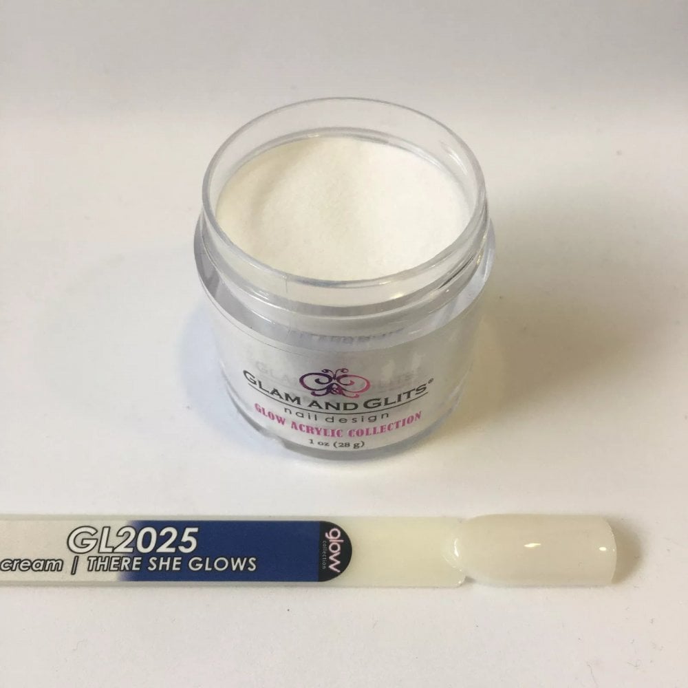 GLAM & GLITS Glow Acrylic Nail Powder 1oz / 28g - GL2025 THERE SHE GLOWS