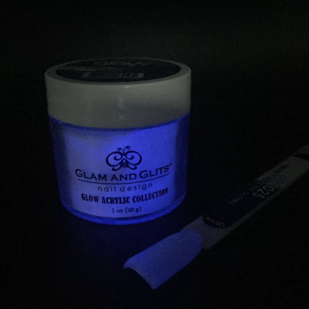 GLAM & GLITS Glow Acrylic Nail Powder 1oz / 28g - GL2025 THERE SHE GLOWS