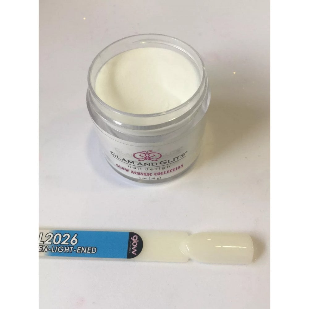GLAM & GLITS Glow Acrylic Nail Powder 1oz / 28g - GL2026 EN-LIGHT-ENDED