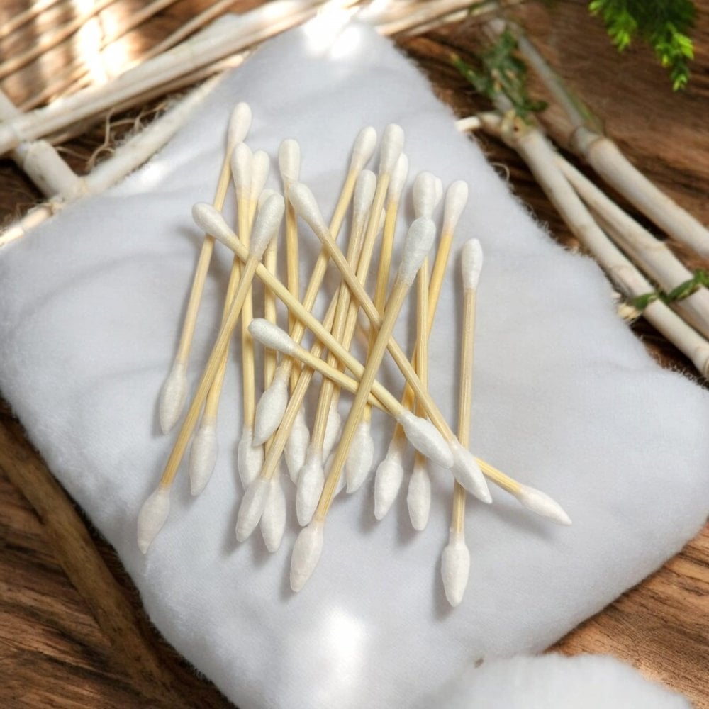 Bamboo Cotton Buds â€“ 100pcs (Dual Tip)