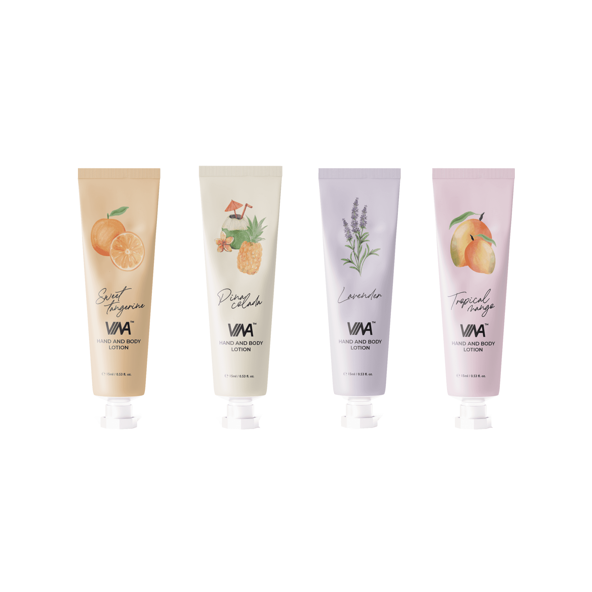 VINA Hand & Body Lotion Mini Mix -72Pcs (4 x Scents)