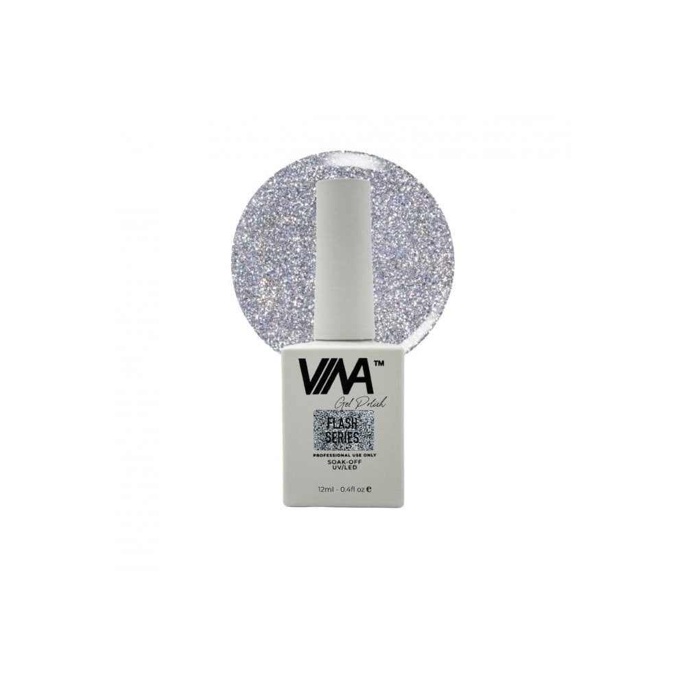 VINA Flash Series Gel Colour 12ml - Silver Holo