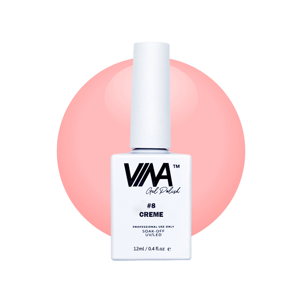 VINA Sheer Gel Polish 12ml - #8 Crème