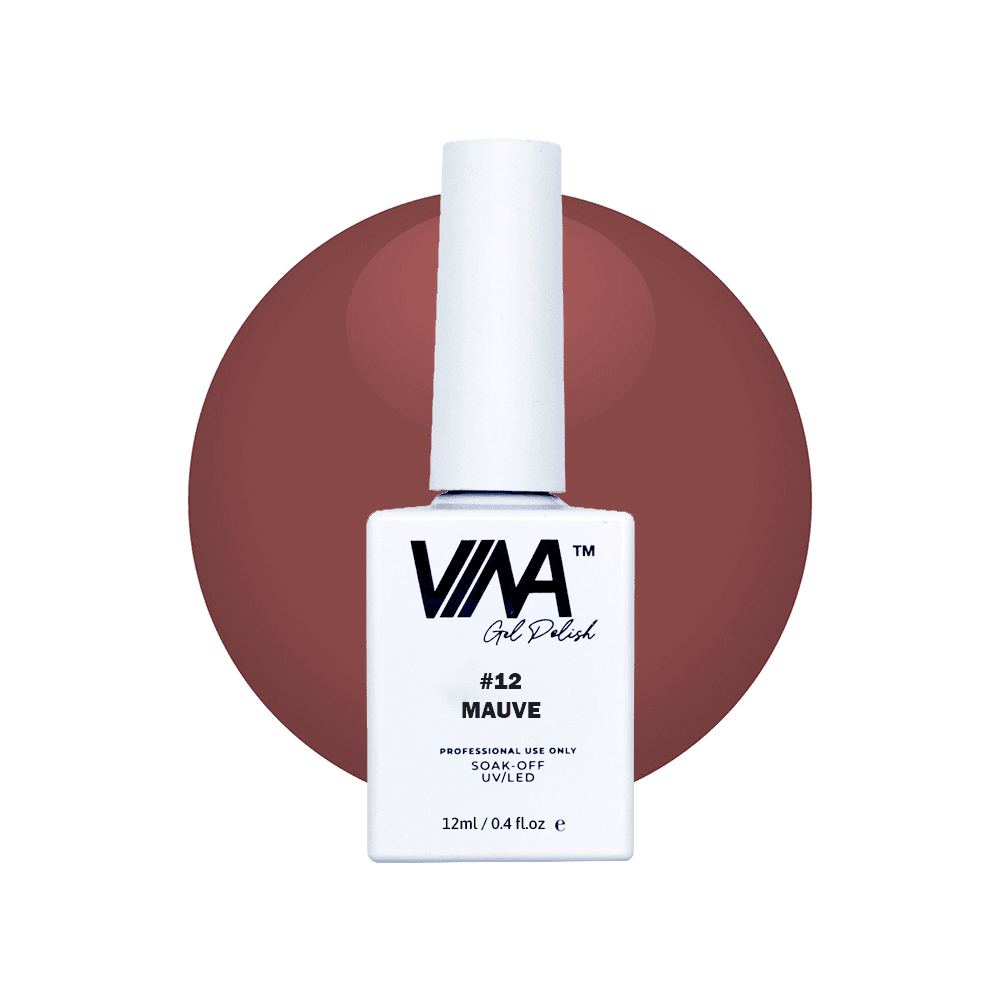 VINA Sheer Gel Polish 12ml - #12 Mauve