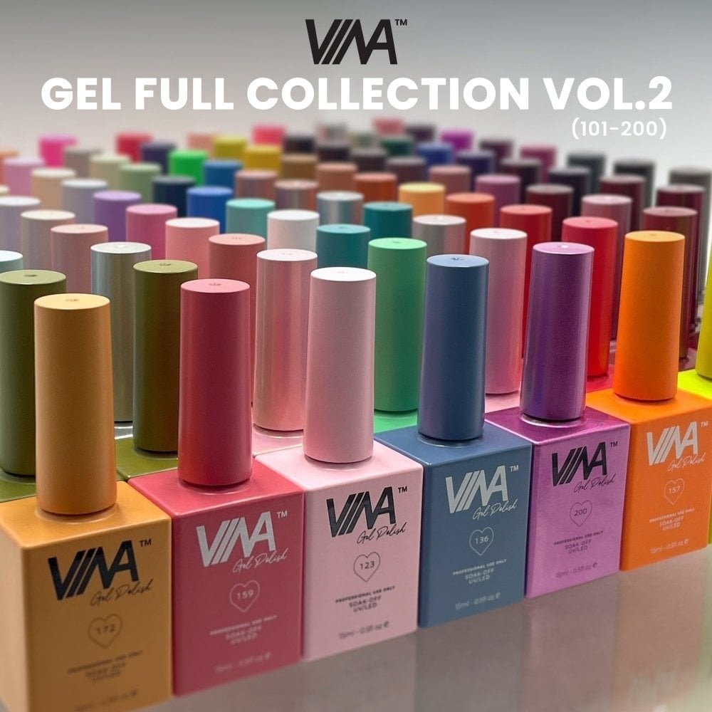 VINA Gel Polish Collection Volume 2  (101-200) Bundle + *FREE* Display Book Chart (Worth £54)