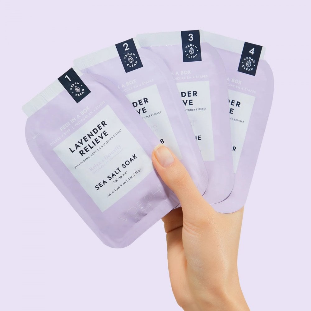VOESH Pedi In A Box Deluxe 4 Step - Lavender Relieve