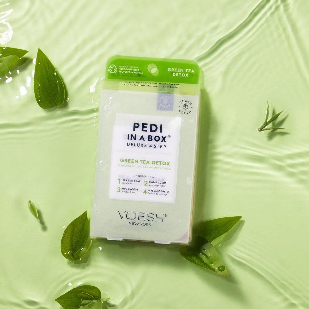 VOESH Pedi In A Box Deluxe 4 Step - Green Tea Detox