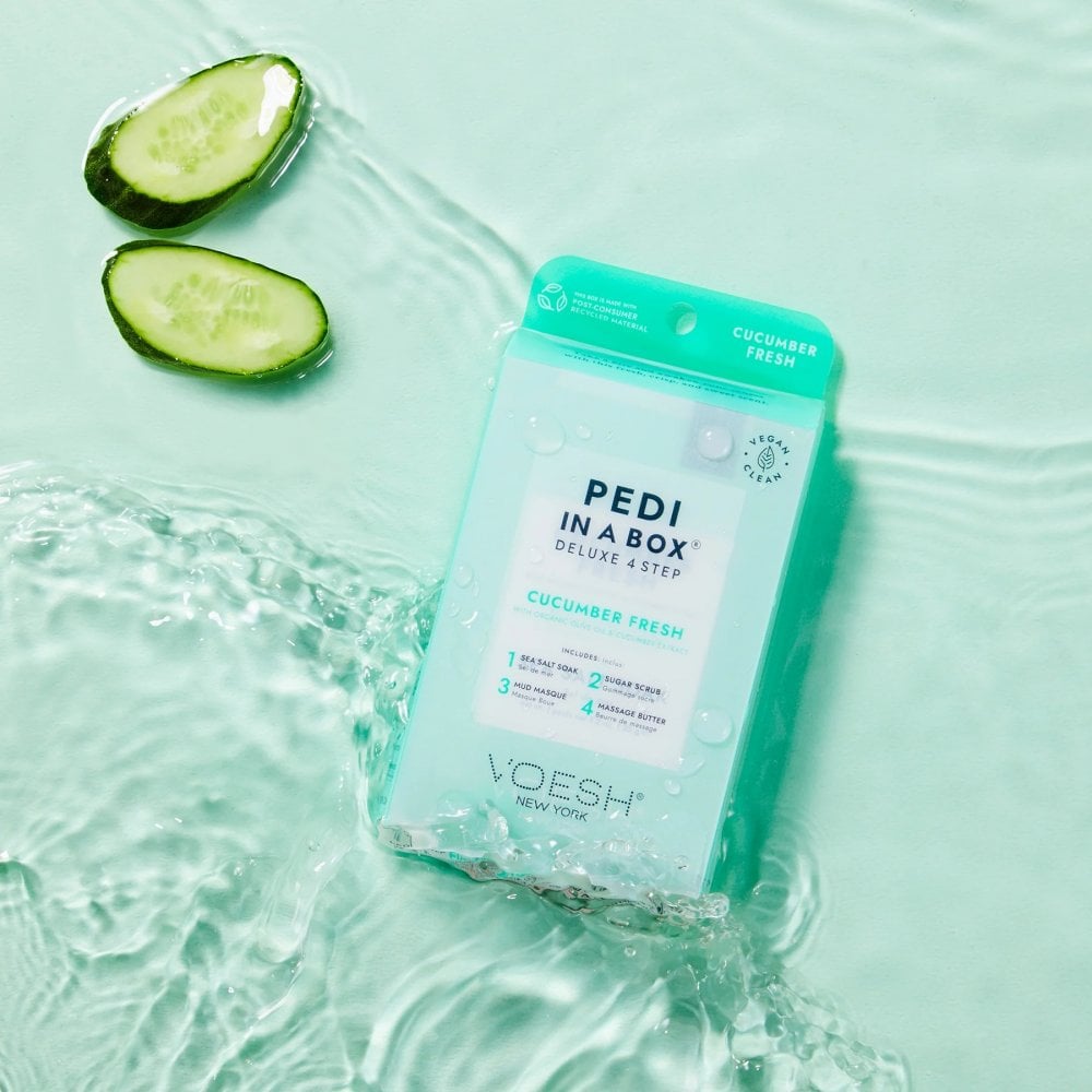 VOESH Pedi In A Box Deluxe 4 Step - Cucumber Fresh