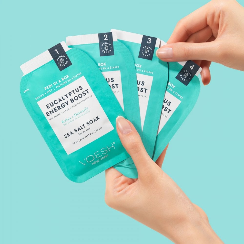 VOESH Pedi In A Box Deluxe 4 Step - Eucalyptus Energy Boost