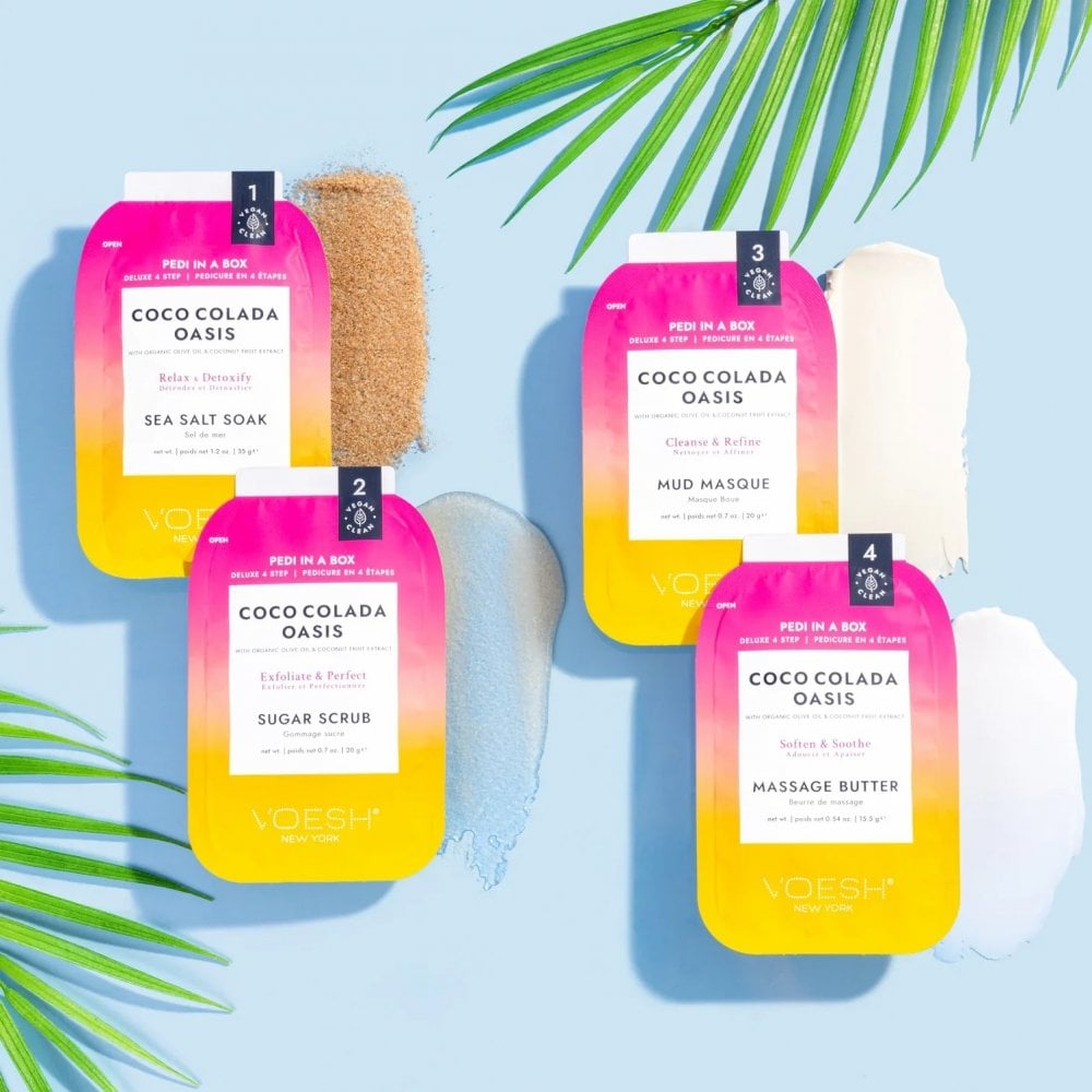 VOESH Pedi In A Box Deluxe 4 Step - Coco Colada Oasis