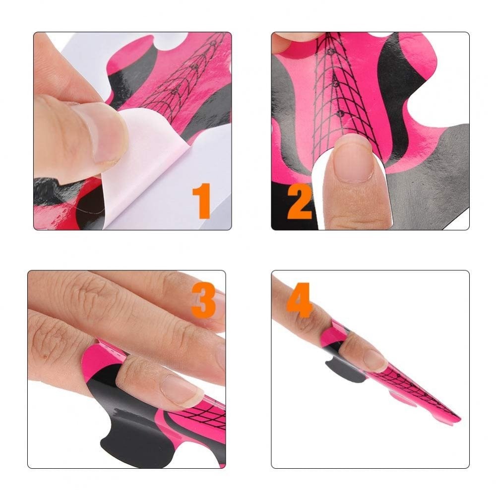 Nail Forms #4 -Stiletto Tip - 10pcs