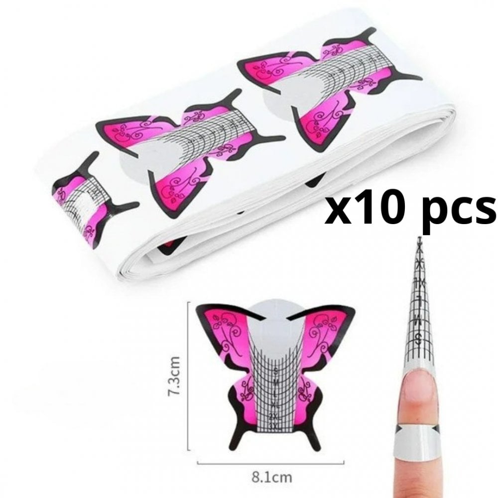 Nail Forms #1 - Stiletto Tip - 10pcs