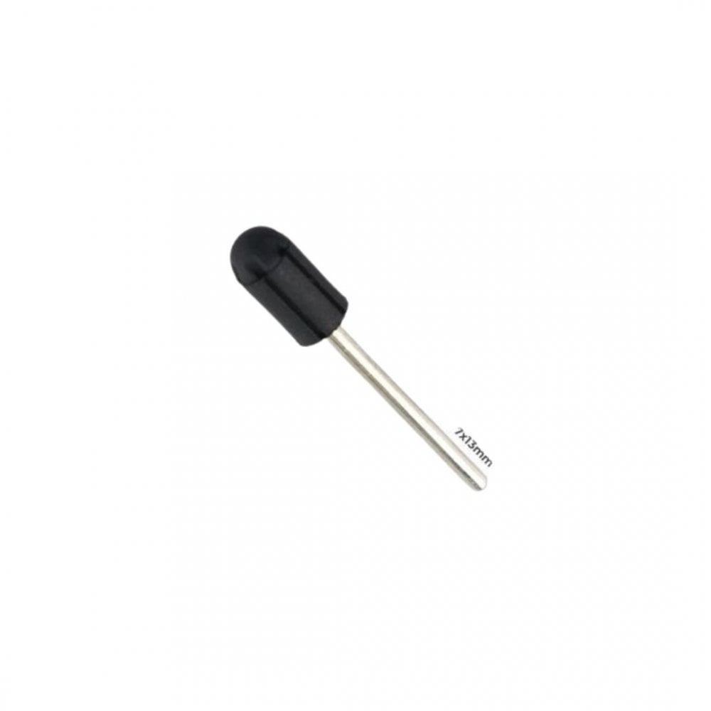 TNBL Pedicure Sanding Caps / Rubber Mandrel Black Round