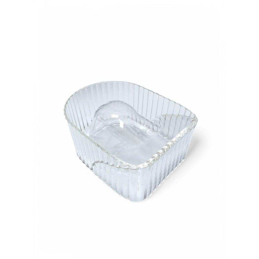 Ribbed Nail Spa Manicure Bowl - Clear