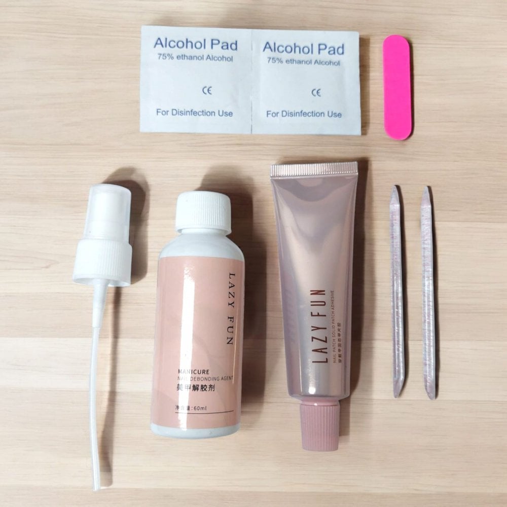 Press On Nail Glue & Remover Set with Tools