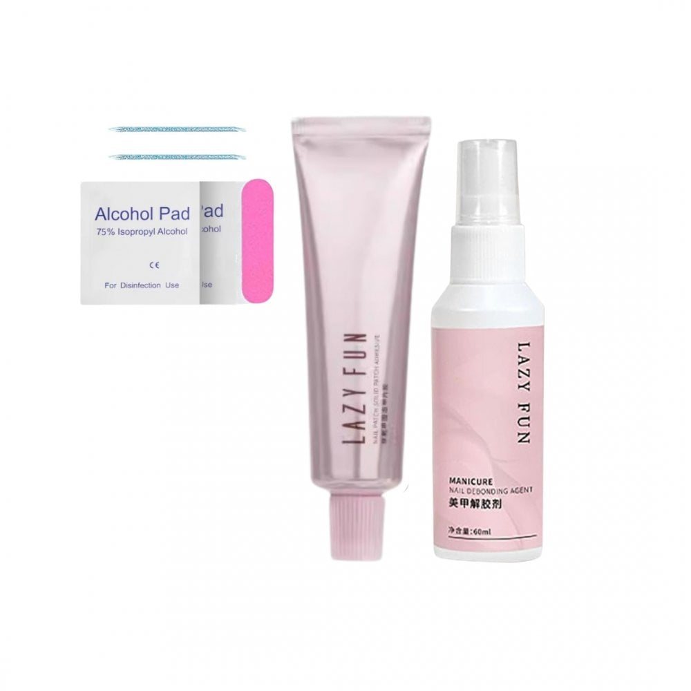 Press On Nail Glue & Remover Set with Tools
