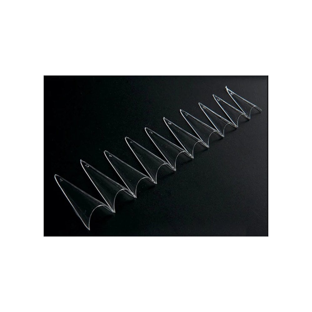 Stilletto Clear Tip Box 70pcs - (Without Well)