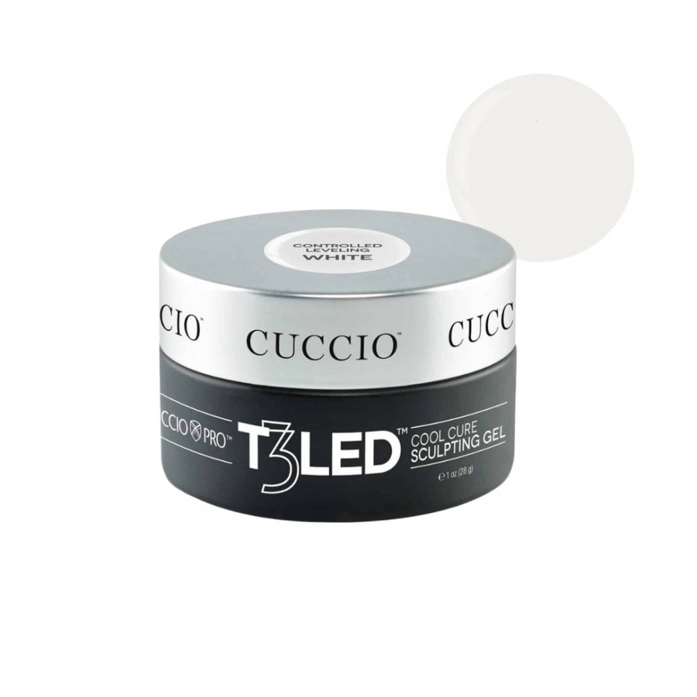 CUCCIO T3 LED/UV Controlled Levelling Thick Viscosity Gel 1oz (28g) - White