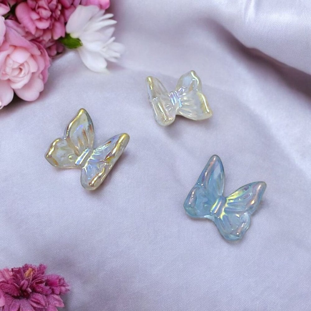 3D Butterfly Charms - 3pcs