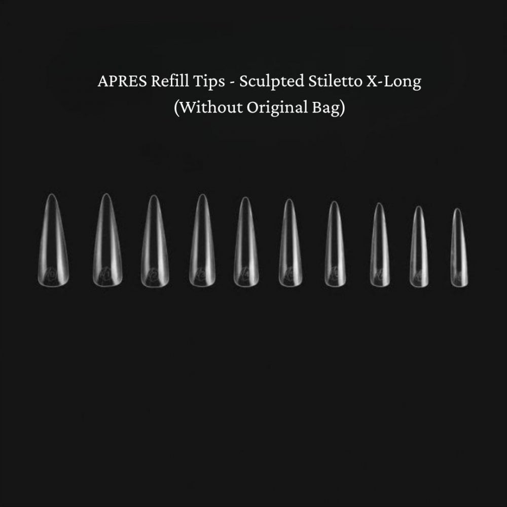 APRES Refill Tips - Sculpted Stiletto X-Long Without Original Bag
