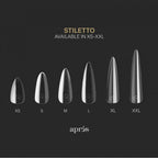APRES Gel-X® Sculpted Stiletto XX-Long Box of Tips - Pro (420pcs)