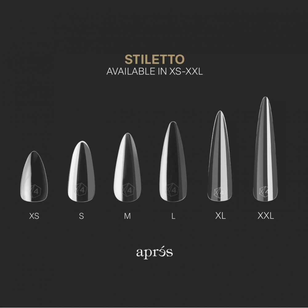 APRES Gel-X® Sculpted Stiletto XX-Long Box of Tips - Pro (420pcs)