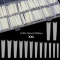 VINA XXL Coffin Nail Tips in Box (Size 0 to 9) With Well