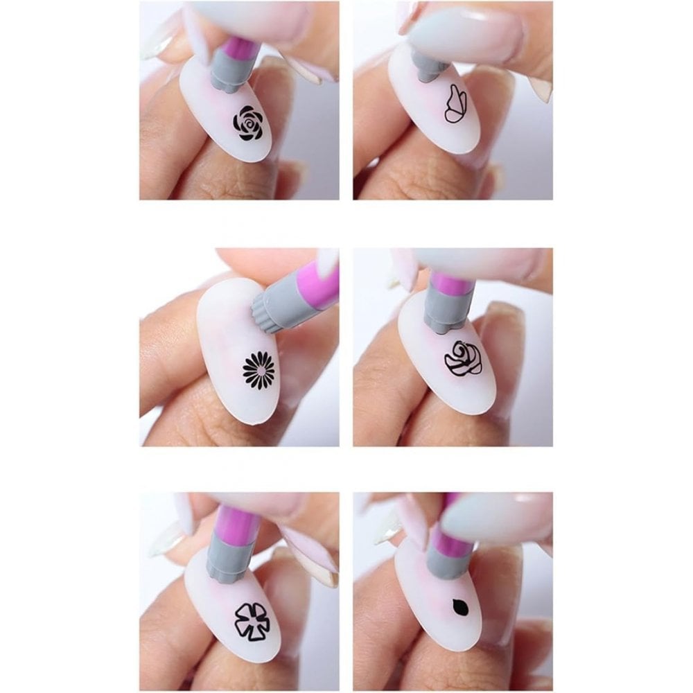Nail Art Stamping Design Tool 10-in-1